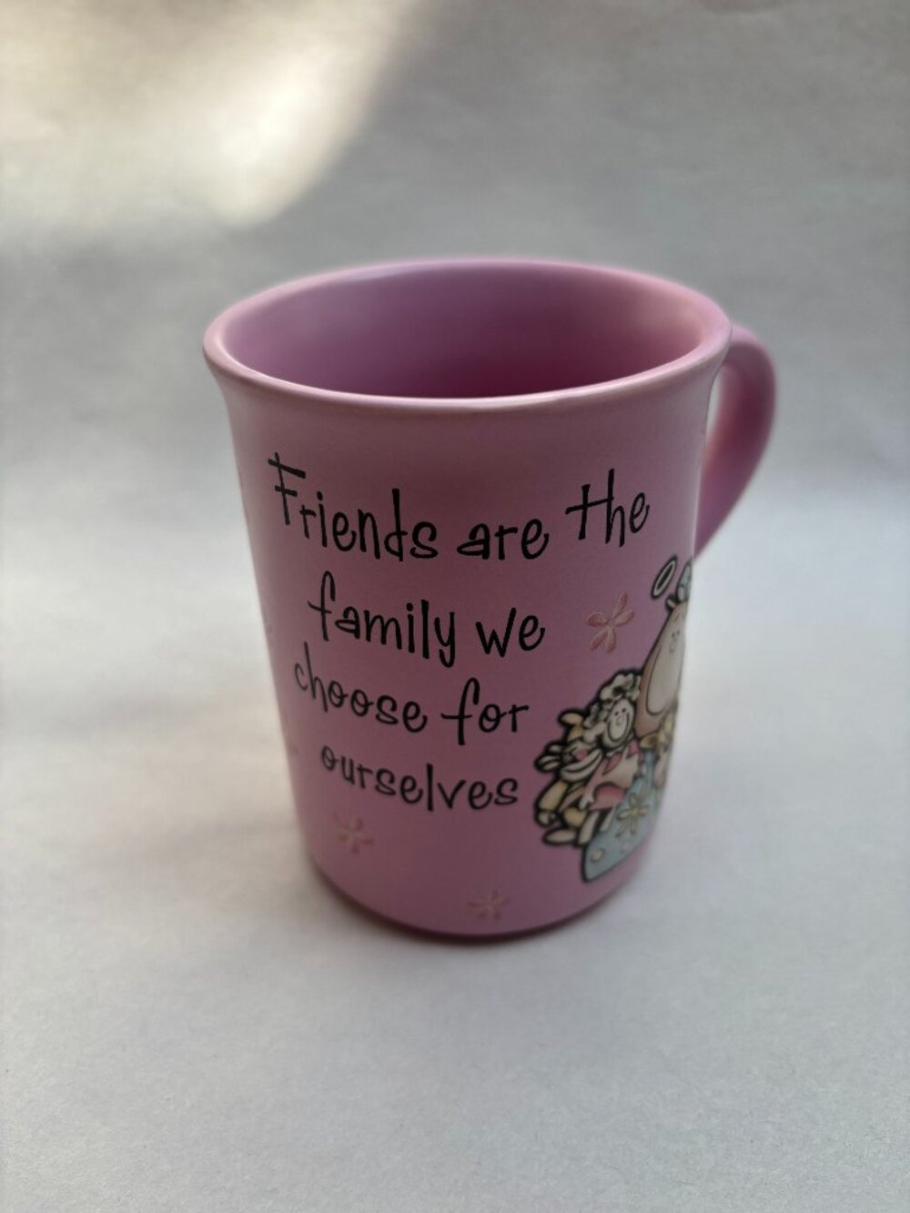Vintage Y2K Paper Island "Angels at Heart" Pink Mug